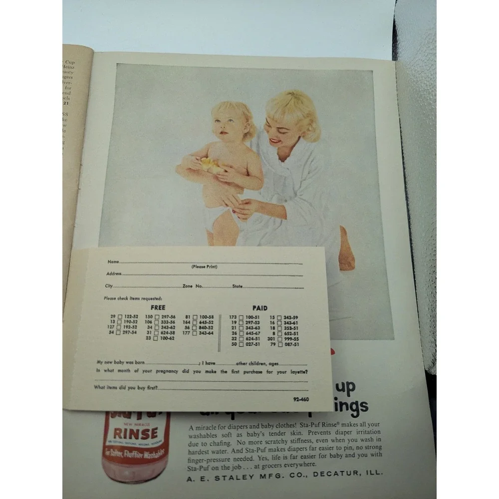 Vintage 1960 Baby's First Year Memory Book Health Record Journal Congratulations